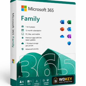 Microsoft 365 Family Key 1 Year 6 Users | WDKey