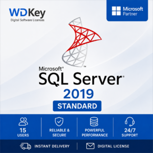 SQL Server 2019 Standard 15 Users product image by WDKey
