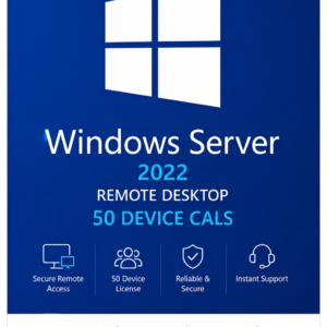 Microsoft Windows Server 2022 RDS CALs 50 Device License product image by WDKey