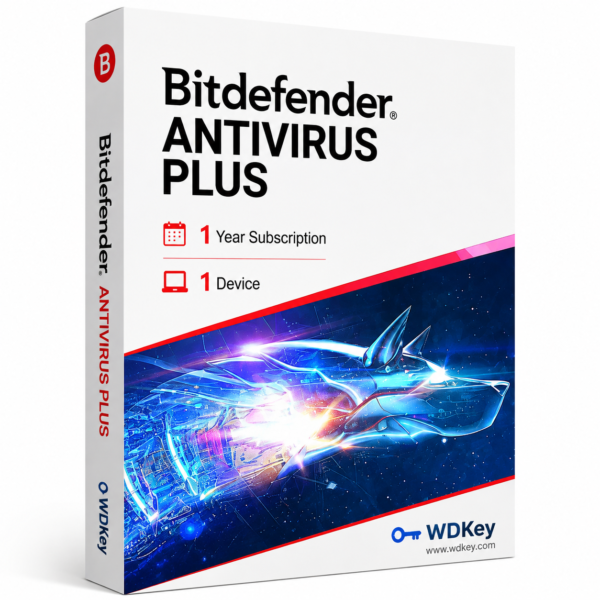 Bitdefender Antivirus Plus 1 Year 1 Device product image by WDKey